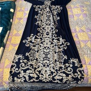 Just Love blue and white maxi dress